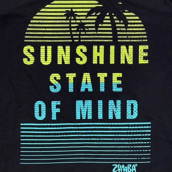 Zumba Black Tank Top Sunshine State Of Mind in XS- XSpicy - Picture 3 of 10